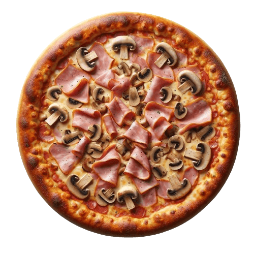 Pizza Proscuitto e funghi